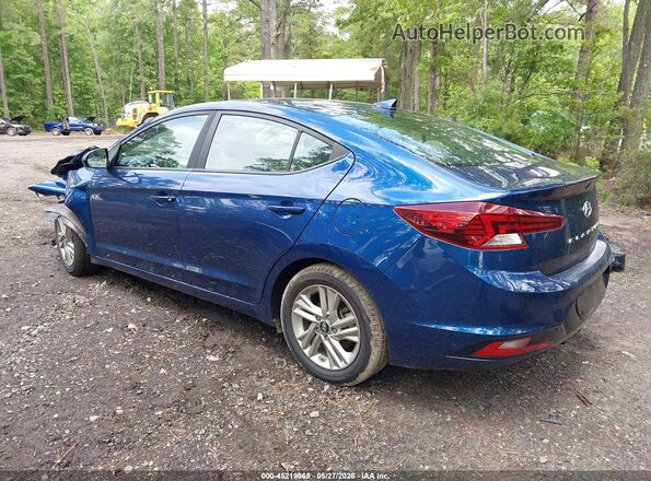 5NPD84LF2KH441846 2019 HYUNDAI ELANTRA Dark Blue Rear left