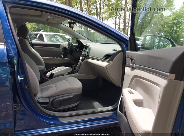 5NPD84LF2KH441846 2019 HYUNDAI ELANTRA Dark Blue Front interior view