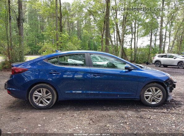 5NPD84LF2KH441846 2019 HYUNDAI ELANTRA Dark Blue Rear interior view