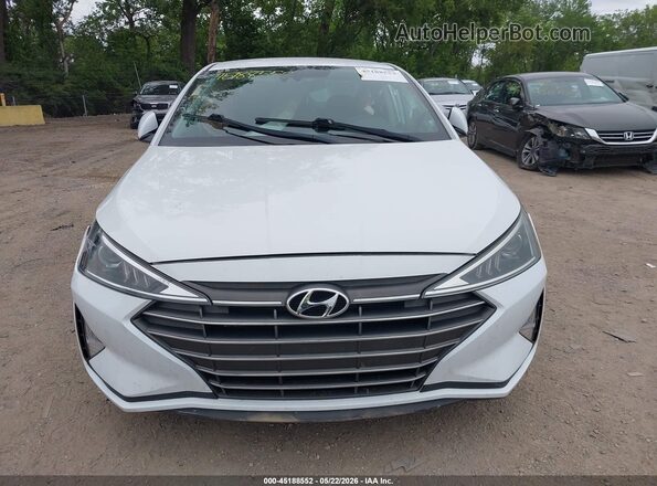 5NPD84LF2KH455925 2019 HYUNDAI ELANTRA White Vista interior trasera