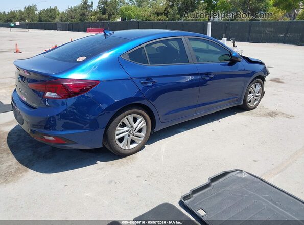 5NPD84LF2KH463510 2019 HYUNDAI ELANTRA Blue Հետևի աջ