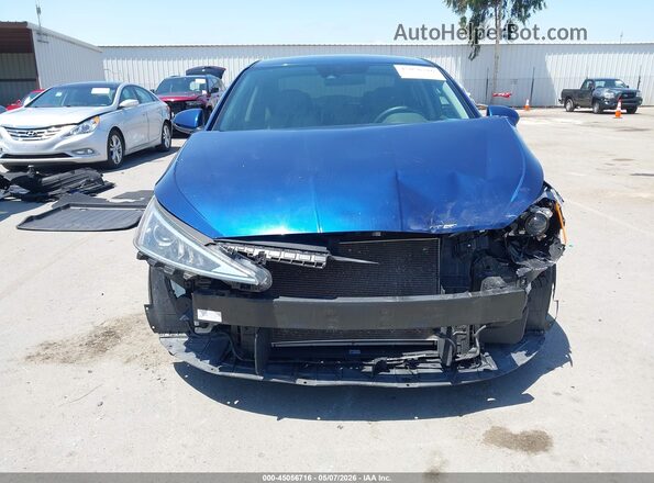 5NPD84LF2KH463510 2019 HYUNDAI ELANTRA Blue Սալոնի հետևի տեսք