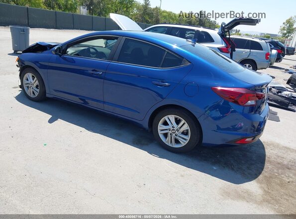 5NPD84LF2KH463510 2019 HYUNDAI ELANTRA Blue Հետևի ձախ