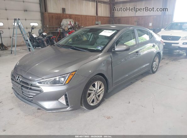 5NPD84LF2KH486852 2019 HYUNDAI ELANTRA Gray Передня ліва чверть