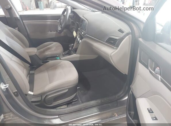5NPD84LF2KH486852 2019 HYUNDAI ELANTRA Gray Вид салону спереду