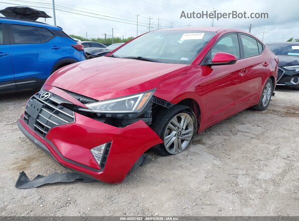 5NPD84LF2LH579579 2020 HYUNDAI ELANTRA Red Передня ліва чверть