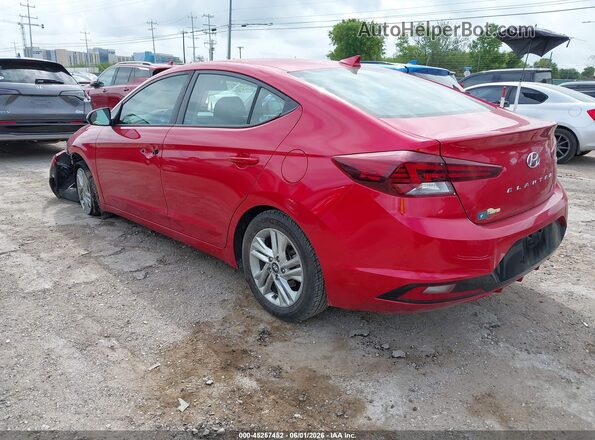 5NPD84LF2LH579579 2020 HYUNDAI ELANTRA Red Задня ліва чверть