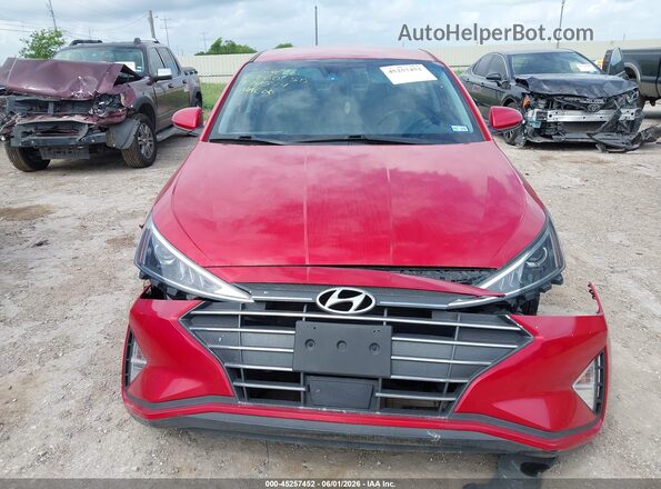 5NPD84LF2LH579579 2020 HYUNDAI ELANTRA Red Вид задньої частини салону