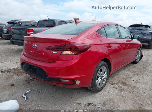 5NPD84LF2LH579579 2020 HYUNDAI ELANTRA Red Задня права чверть