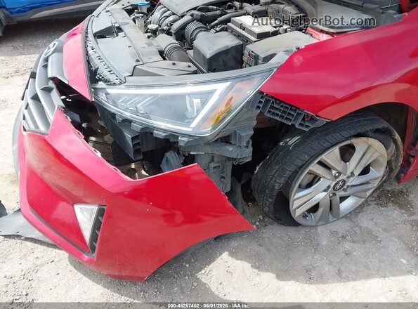 5NPD84LF2LH579579 2020 HYUNDAI ELANTRA Red Вид спереду