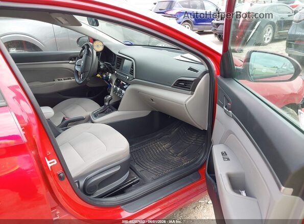 5NPD84LF2LH579579 2020 HYUNDAI ELANTRA Red Вид салону спереду
