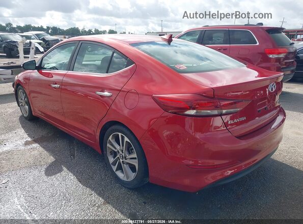 5NPD84LF3HH016161 2017 HYUNDAI ELANTRA Red Հետևի ձախ