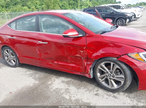 5NPD84LF3HH016161 2017 HYUNDAI ELANTRA Red Դիմացի տեսք