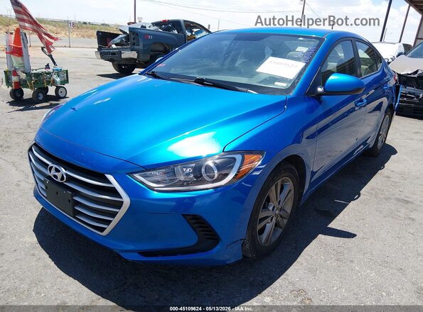 5NPD84LF3HH061794 2017 HYUNDAI ELANTRA Blue Vista tres cuartos delantera izquierda