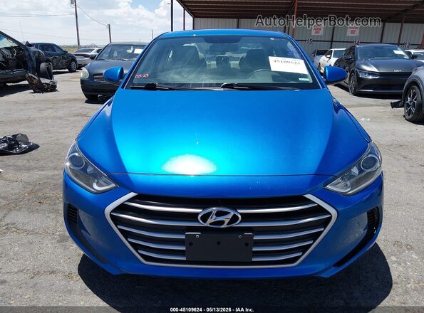 5NPD84LF3HH061794 2017 HYUNDAI ELANTRA Blue Vista del cuadro de instrumentos