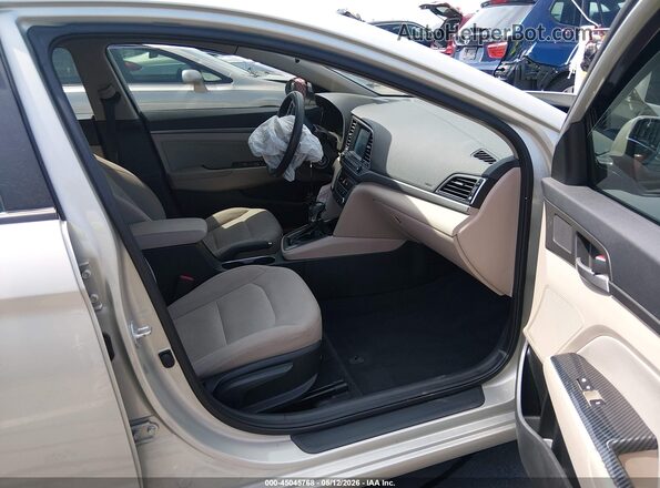 5NPD84LF3HH130791 2017 HYUNDAI ELANTRA Beige წინა სალონის ხედი