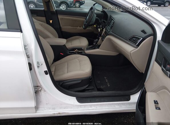 5NPD84LF3HH150216 2017 HYUNDAI ELANTRA White Vista interior delantera