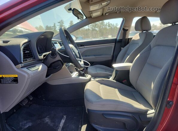 5NPD84LF3HH153259 2017 HYUNDAI ELANTRA Темно-бордовый Вид салона спереди