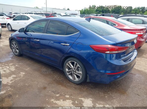 5NPD84LF3HH179554 2017 HYUNDAI ELANTRA Blue Trasero izquierdo