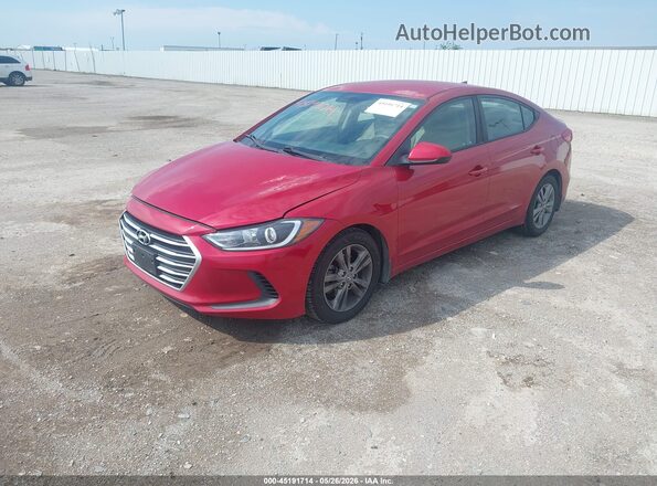 5NPD84LF3HH196807 2017 HYUNDAI ELANTRA Red Vista tres cuartos delantera izquierda