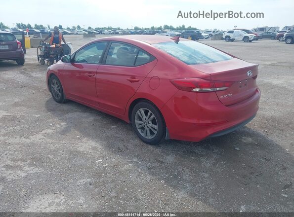 5NPD84LF3HH196807 2017 HYUNDAI ELANTRA Red Trasero izquierdo