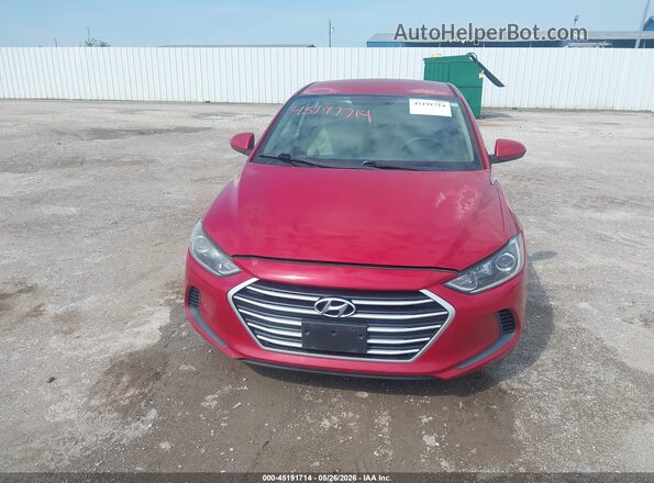 5NPD84LF3HH196807 2017 HYUNDAI ELANTRA Red Vista frontal