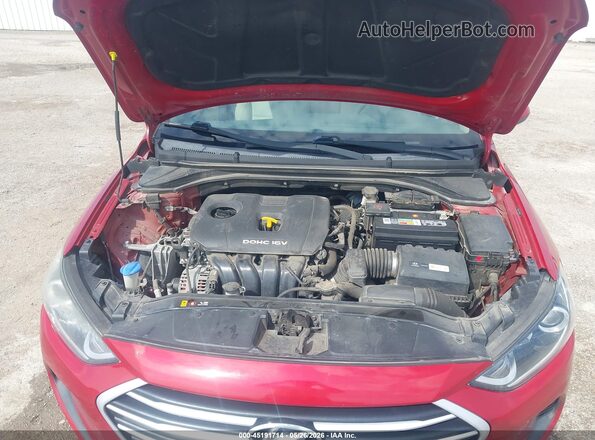 5NPD84LF3HH196807 2017 HYUNDAI ELANTRA Red Vista trasera
