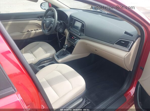 5NPD84LF3HH196807 2017 HYUNDAI ELANTRA Red Vista interior delantera