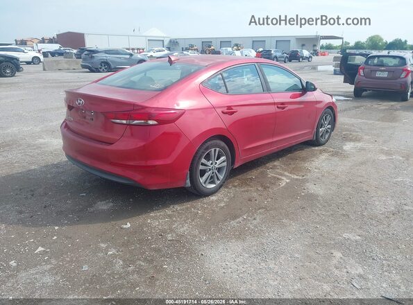 5NPD84LF3HH196807 2017 HYUNDAI ELANTRA Red Trasero derecho
