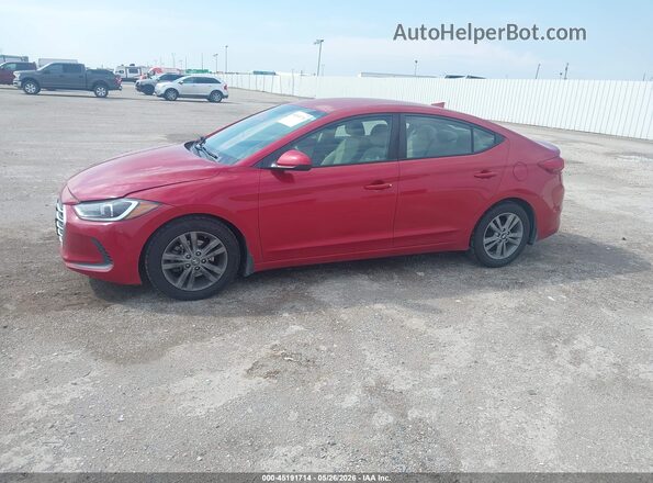 5NPD84LF3HH196807 2017 HYUNDAI ELANTRA Red Vista interior de 360 grados