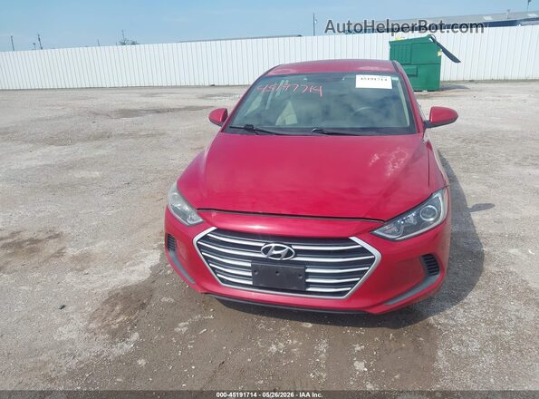 5NPD84LF3HH196807 2017 HYUNDAI ELANTRA Red Vista del cuadro de instrumentos