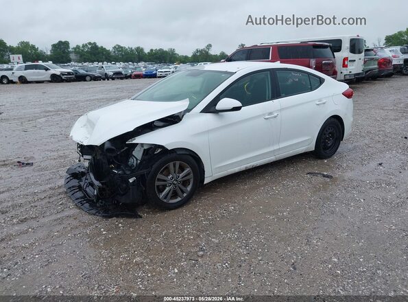 5NPD84LF3JH261550 2018 HYUNDAI ELANTRA White Vista tres cuartos delantera izquierda