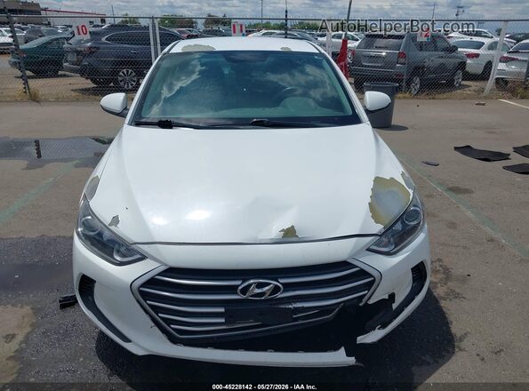 5NPD84LF3JH310374 2018 HYUNDAI ELANTRA Белый Вид щитка приборов