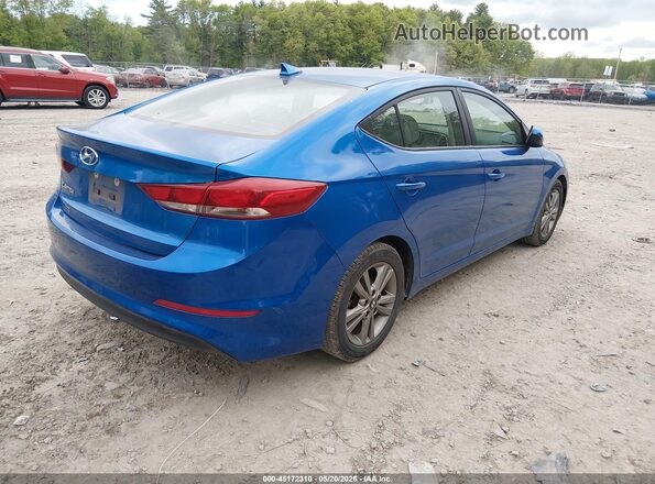 5NPD84LF3JH312965 2018 HYUNDAI ELANTRA Blue Rear right