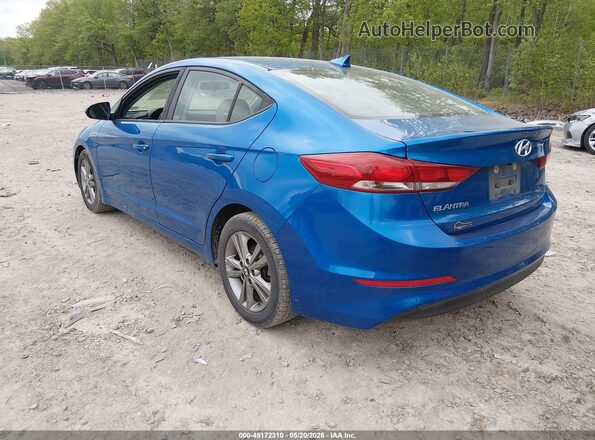 5NPD84LF3JH312965 2018 HYUNDAI ELANTRA Blue Rear left