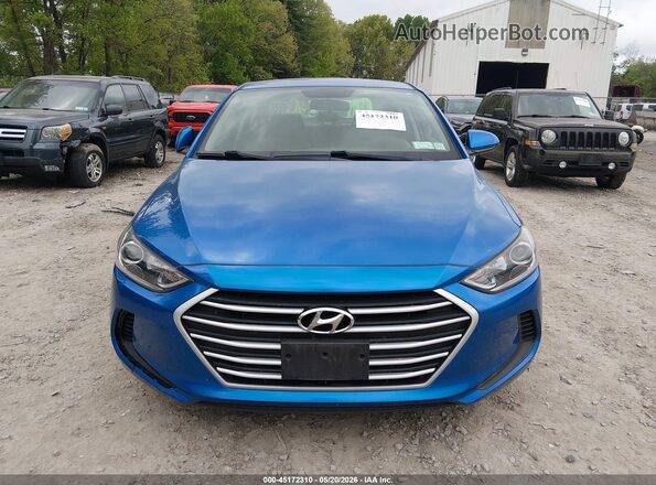 5NPD84LF3JH312965 2018 HYUNDAI ELANTRA Blue Dashboard view