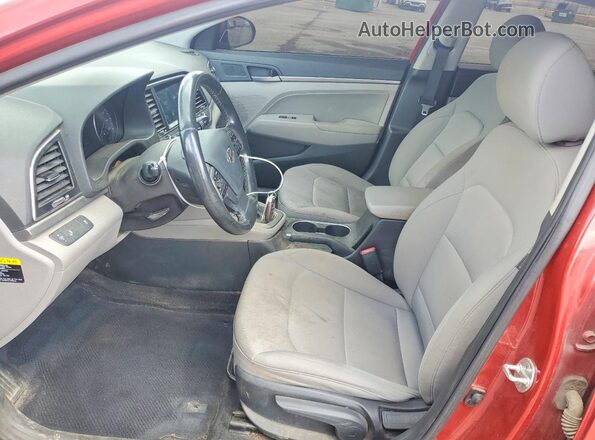 5NPD84LF3JH327949 2018 HYUNDAI ELANTRA Red Вид салону спереду