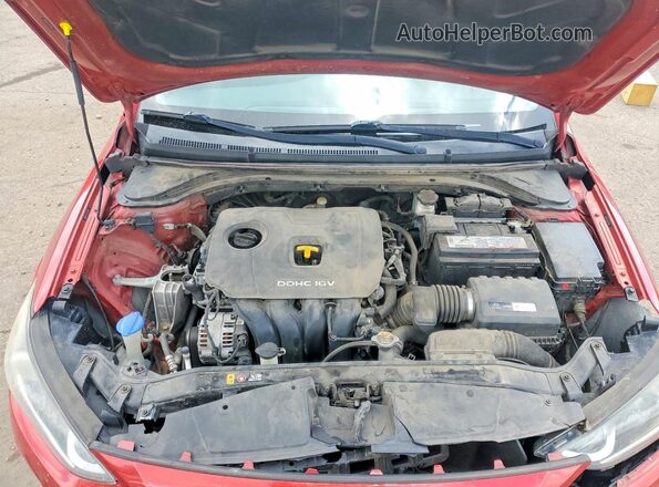 5NPD84LF3JH327949 2018 HYUNDAI ELANTRA Red Вид задньої частини салону