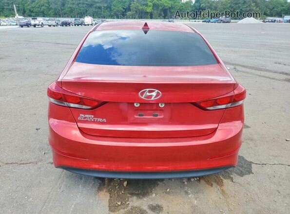5NPD84LF3JH327949 2018 HYUNDAI ELANTRA Red Вид ззаду