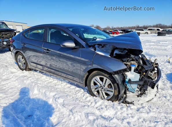 5NPD84LF3KH408032 2019 HYUNDAI ELANTRA Gray 