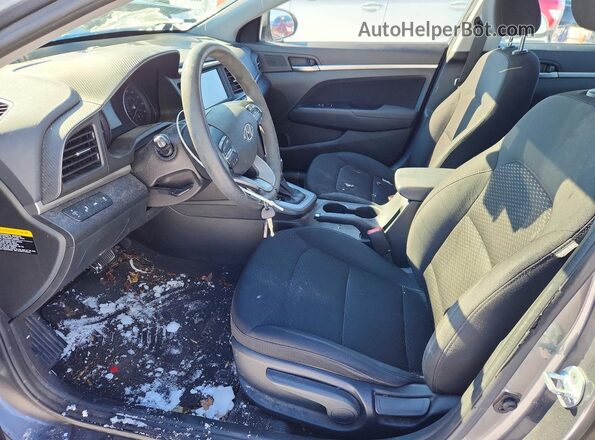 5NPD84LF3KH408032 2019 HYUNDAI ELANTRA Gray 