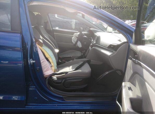 5NPD84LF3KH443931 2019 HYUNDAI ELANTRA Blue Front interior view
