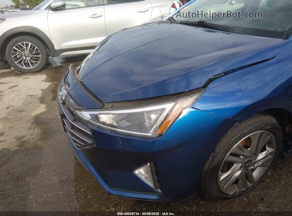5NPD84LF3KH443931 2019 HYUNDAI ELANTRA Blue 