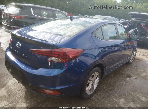 5NPD84LF3KH443931 2019 HYUNDAI ELANTRA Blue Rear right