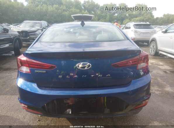 5NPD84LF3KH443931 2019 HYUNDAI ELANTRA Blue 
