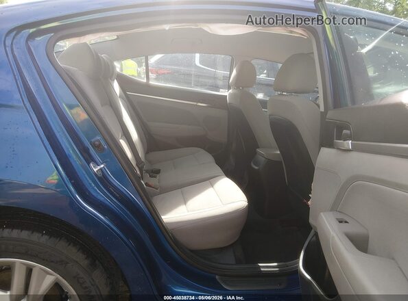 5NPD84LF3KH443931 2019 HYUNDAI ELANTRA Blue VIN sticker view