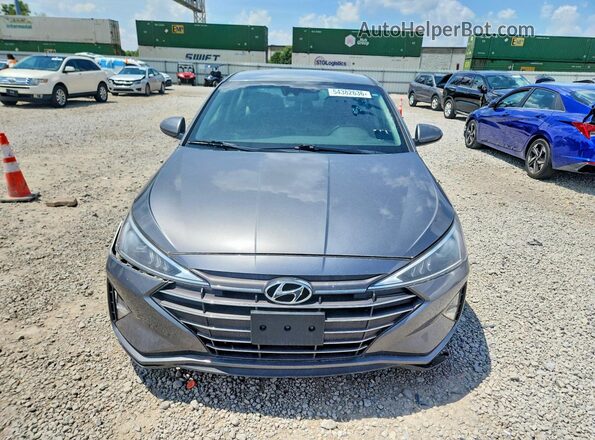 5NPD84LF3KH485564 2019 HYUNDAI ELANTRA Gray 