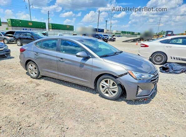 5NPD84LF3KH485564 2019 HYUNDAI ELANTRA Gray 