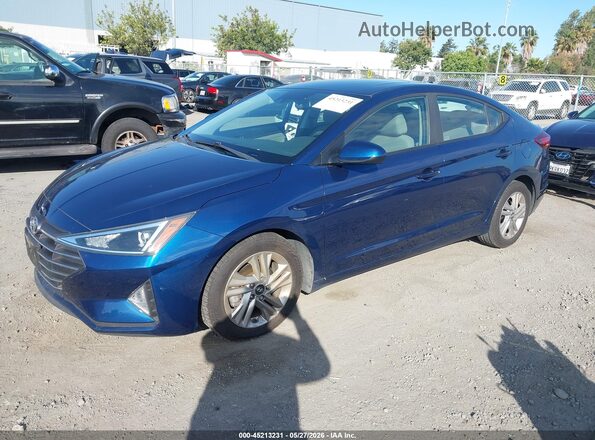 5NPD84LF3LH525398 2020 HYUNDAI ELANTRA Blue 