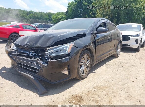 5NPD84LF3LH584631 2020 HYUNDAI ELANTRA Black წინა მარცხენა ხედი სამი მეოთხედიდან
